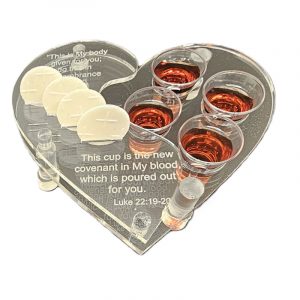 4 Hole Communion Tray