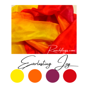 Wearable Silk Scarf - Everlasting Joy - Deep Calls To Deep