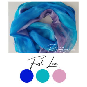 Wearable Silk Scarf - First Love - Deep Calls To Deep