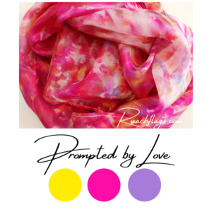Wearable Silk Scarf - Prompted by Love - Deep Calls To Deep