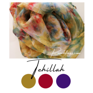 Wearable Silk Scarf - Tehillah - Deep Calls To Deep