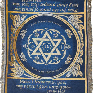 Star of David My Peace I give You Tapestry Throw